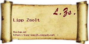 Lipp Zsolt névjegykártya